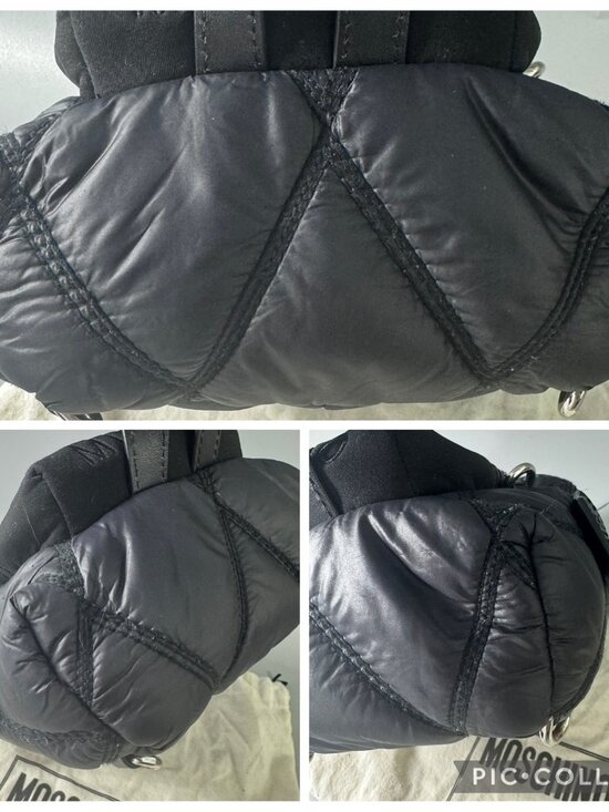 Authentic MOSCHINO QUILTED NYLON SMALL BACKPACK/SHOULDER BAG main image 12